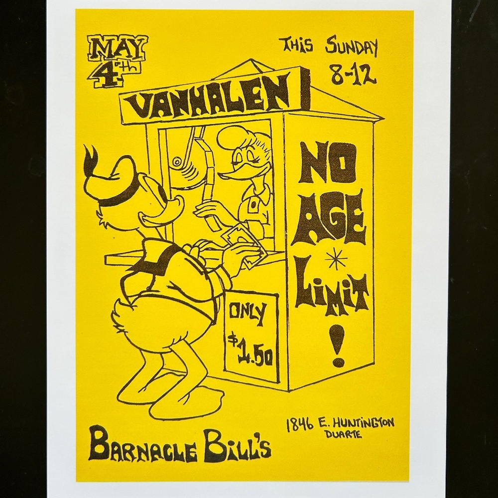 Unframed Retro Concert Print 8.5 x 11"